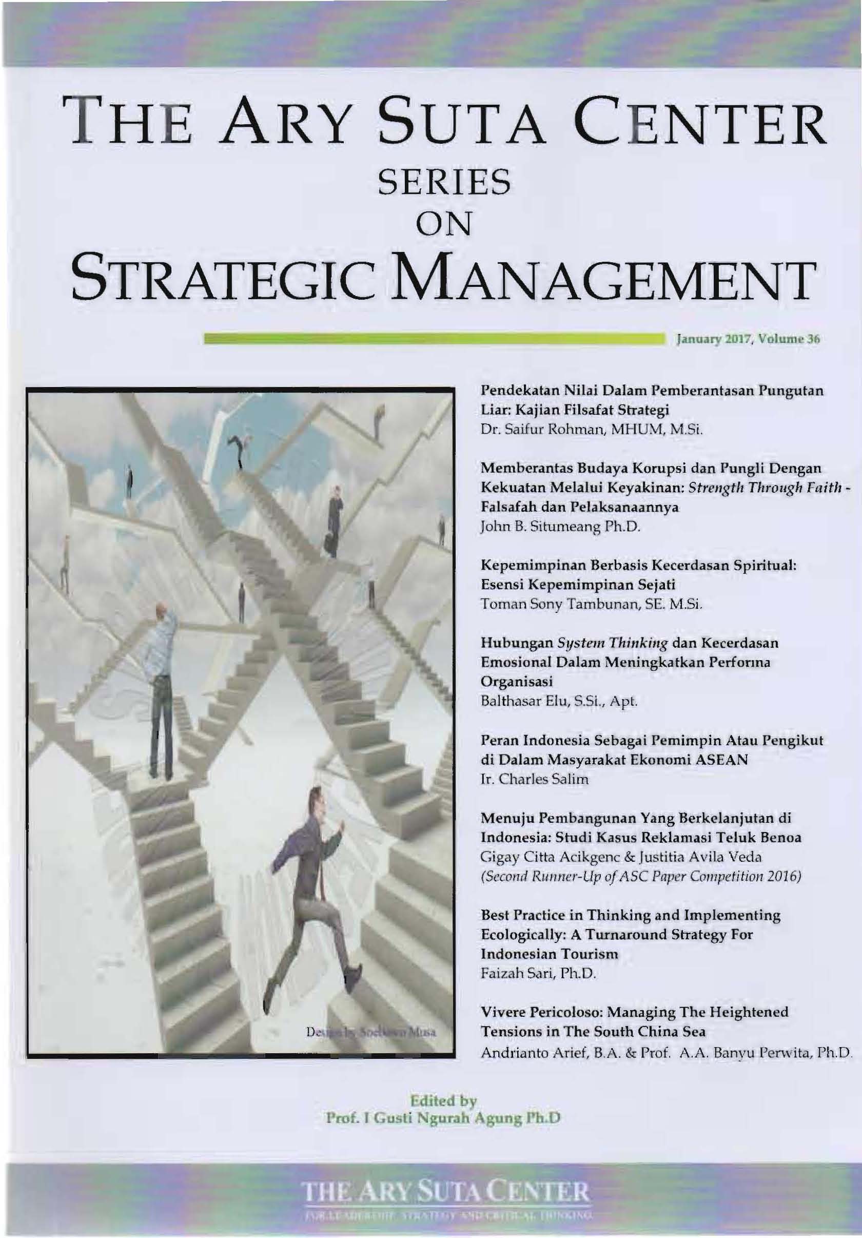 Jurnal The Ary Suta Center Series on Strategic Management (LSPR Sudirman Park)