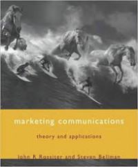 Marketing Communications : Theory and Aplications