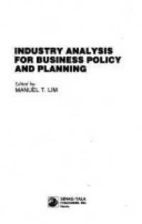 Industry Analysis for Business Policy and Planning