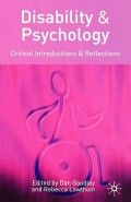Disabillity & Psychology : Critical Introductions & Reflections