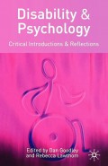 Disabillity & Psychology : Critical Introductions & Reflections