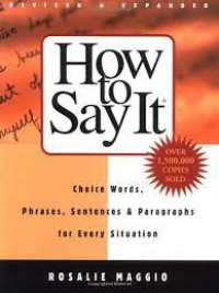 How to Say It