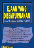 Ejaan Yang Disempurnakan (Kep. Mendikbud No. 0543a Th, 1987)