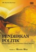 Pendidikan Politik : Sebagai Bagian Dari Pendidikan Orang Dewasa