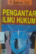 Pengantar Ilmu hukum