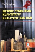 Metode Penelitian Kuantitatif Kualitatif dan R&D