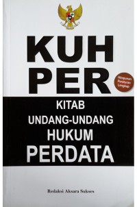 KUHPER : Kitab Undang-undang Hukum Perdata