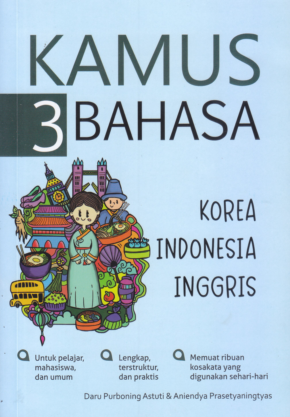 Kamus 3 Bahasa : Korea Indonesia Inggris