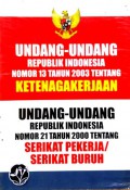 Undang-Undang RI Nomor 13 Tahun 2003 tentang Ketenagakerjaan