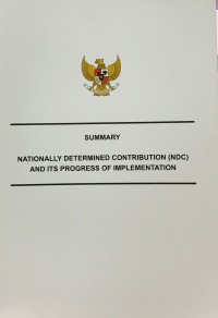 Summary : Nationally Determined Contribution and Its Progress of Implementation