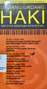 Undang-undang HAKI (Hak Atas Kekayaan Intelektual)