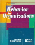 Behavior in Organizations (Sixth Edition)