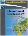 International Business Law: Text, Cases, and Reading