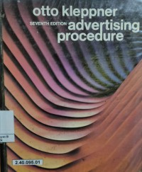 Advertising Procedure.  Seventh Ed