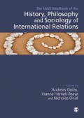 The Sage handbook of the history, philosophy and sociology of international relations